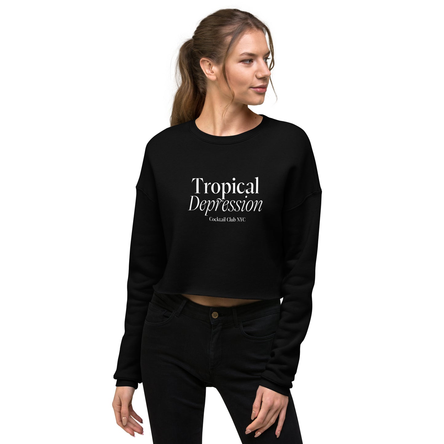 The Black Crop Sweatshirt